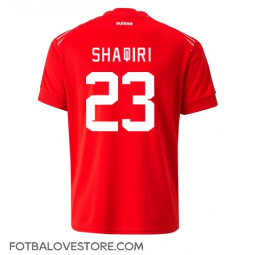 Švýcarsko Xherdan Shaqiri #23 Domácí Dres MS 2022 Krátkým Rukávem
